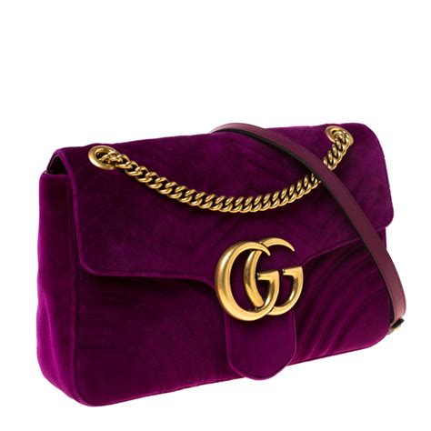 gucci purple velvet purse|cutest purple gucci purses.